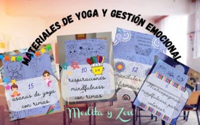 Fichas de yoga y mindfulness para niños: materiales creativos para trabajar las emociones