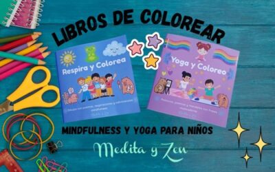 Libros de colorear mindfulness y yoga para niños